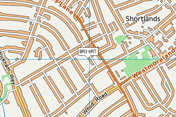 BR3 6RT map - OS VectorMap District (Ordnance Survey)