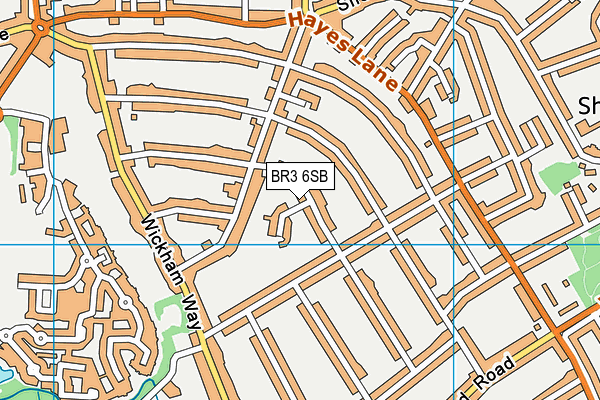 BR3 6SB map - OS VectorMap District (Ordnance Survey)