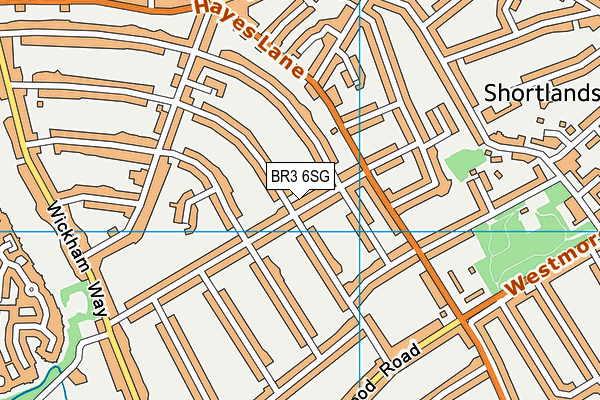 BR3 6SG map - OS VectorMap District (Ordnance Survey)