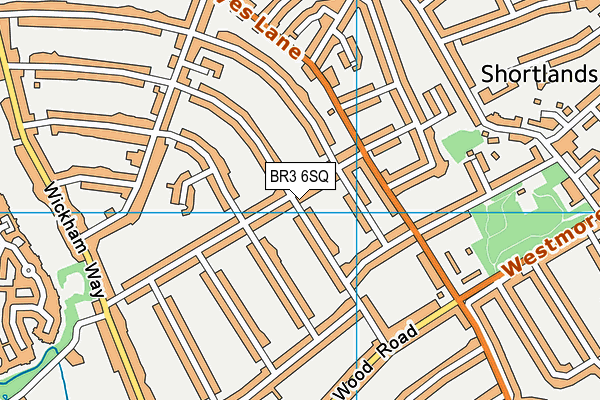 BR3 6SQ map - OS VectorMap District (Ordnance Survey)