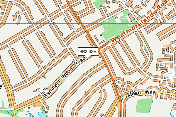 BR3 6SR map - OS VectorMap District (Ordnance Survey)