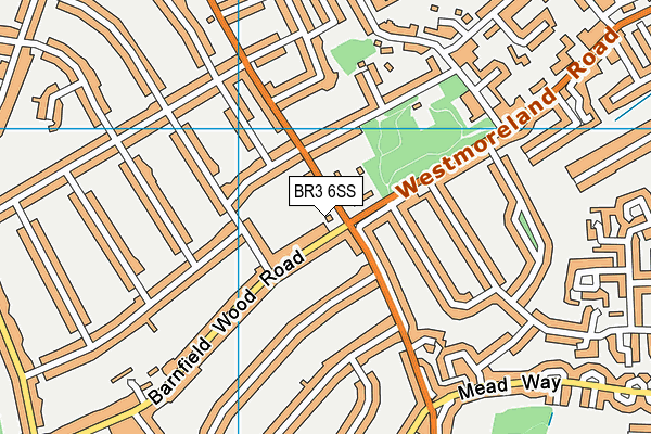 BR3 6SS map - OS VectorMap District (Ordnance Survey)