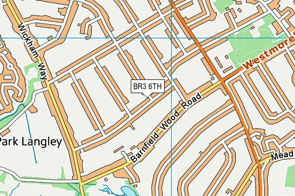 BR3 6TH map - OS VectorMap District (Ordnance Survey)