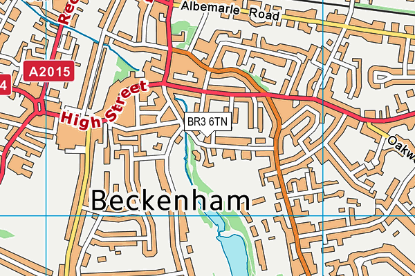 BR3 6TN map - OS VectorMap District (Ordnance Survey)