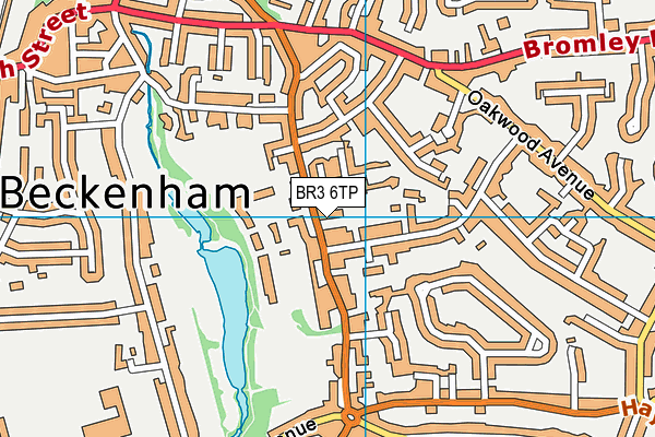 BR3 6TP map - OS VectorMap District (Ordnance Survey)