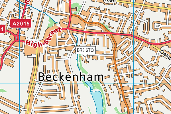 BR3 6TQ map - OS VectorMap District (Ordnance Survey)