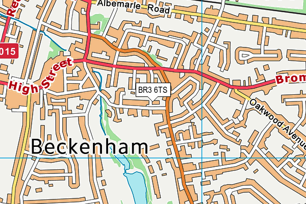 BR3 6TS map - OS VectorMap District (Ordnance Survey)