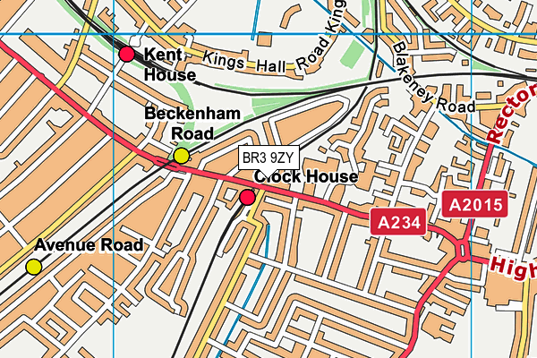 BR3 9ZY map - OS VectorMap District (Ordnance Survey)