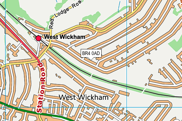BR4 0AD map - OS VectorMap District (Ordnance Survey)
