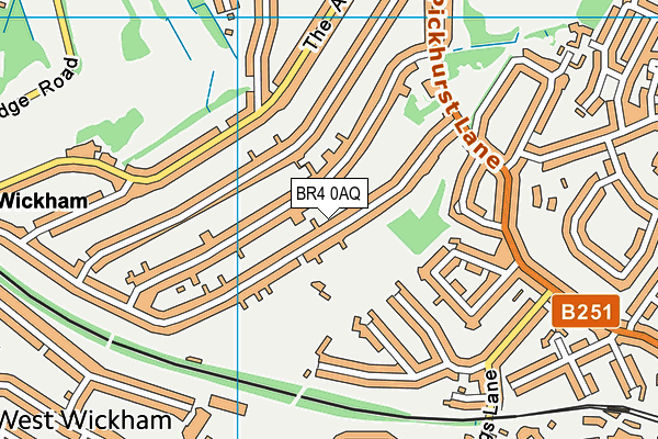 BR4 0AQ map - OS VectorMap District (Ordnance Survey)