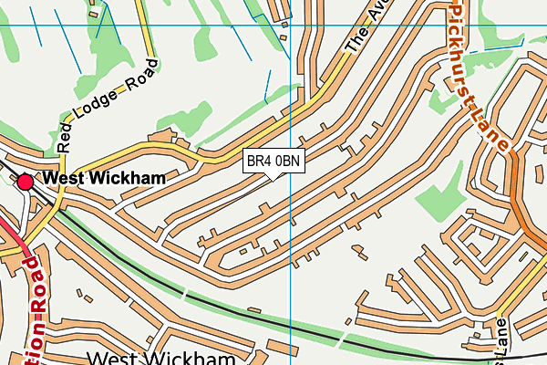 BR4 0BN map - OS VectorMap District (Ordnance Survey)