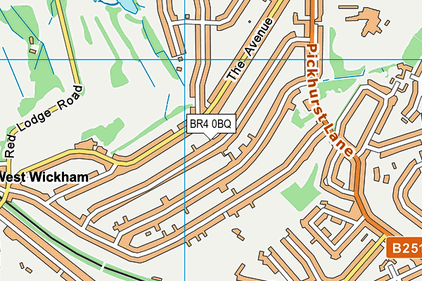BR4 0BQ map - OS VectorMap District (Ordnance Survey)