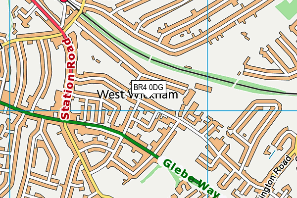 BR4 0DG map - OS VectorMap District (Ordnance Survey)