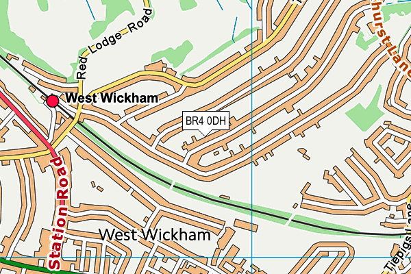 BR4 0DH map - OS VectorMap District (Ordnance Survey)
