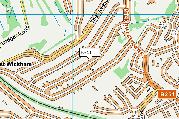 BR4 0DL map - OS VectorMap District (Ordnance Survey)