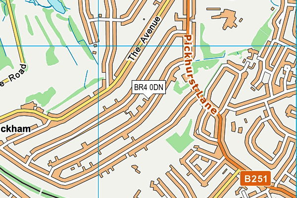 BR4 0DN map - OS VectorMap District (Ordnance Survey)
