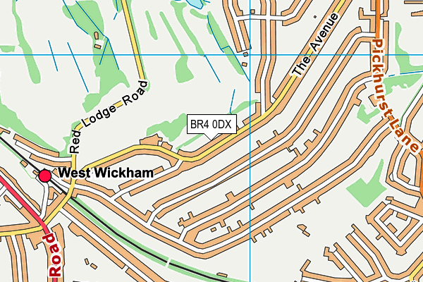 BR4 0DX map - OS VectorMap District (Ordnance Survey)