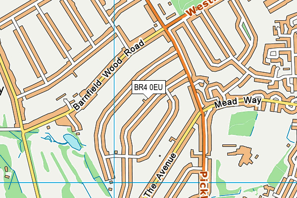 BR4 0EU map - OS VectorMap District (Ordnance Survey)