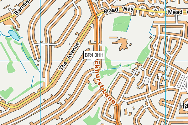 BR4 0HH map - OS VectorMap District (Ordnance Survey)