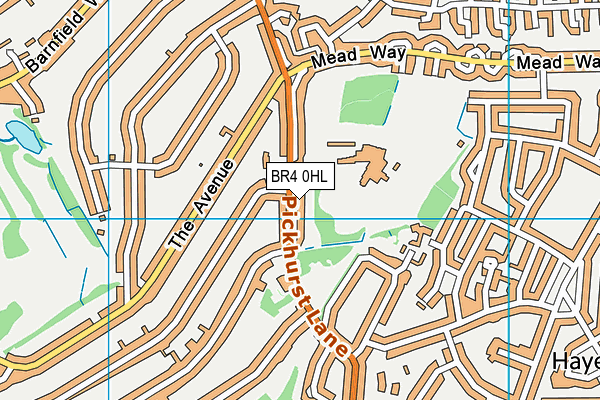 BR4 0HL map - OS VectorMap District (Ordnance Survey)