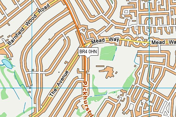 BR4 0HN map - OS VectorMap District (Ordnance Survey)