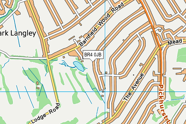 BR4 0JB map - OS VectorMap District (Ordnance Survey)