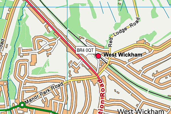 BR4 0QT map - OS VectorMap District (Ordnance Survey)