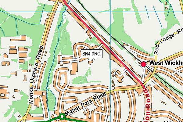 BR4 0RQ map - OS VectorMap District (Ordnance Survey)