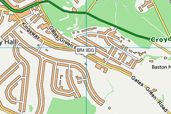 Wickham Common Primary School map (BR4 9DG) - OS VectorMap District (Ordnance Survey)