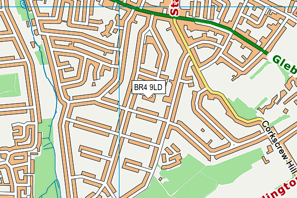 BR4 9LD map - OS VectorMap District (Ordnance Survey)