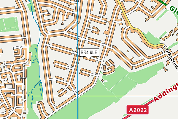 BR4 9LE map - OS VectorMap District (Ordnance Survey)