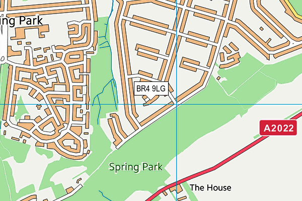 BR4 9LG map - OS VectorMap District (Ordnance Survey)