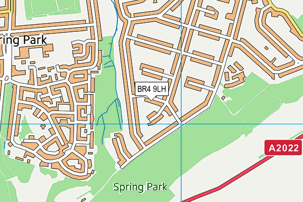 BR4 9LH map - OS VectorMap District (Ordnance Survey)