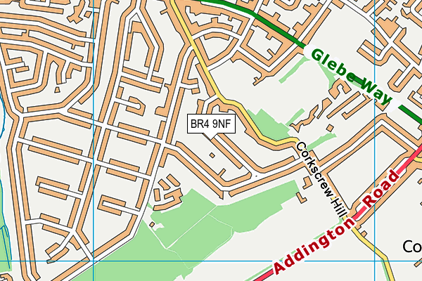 BR4 9NF map - OS VectorMap District (Ordnance Survey)