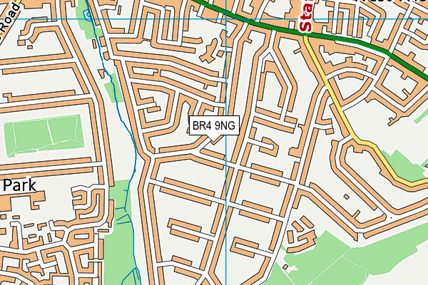 BR4 9NG map - OS VectorMap District (Ordnance Survey)