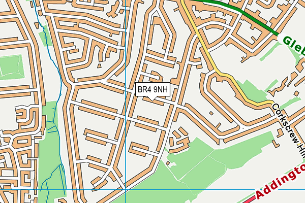 BR4 9NH map - OS VectorMap District (Ordnance Survey)