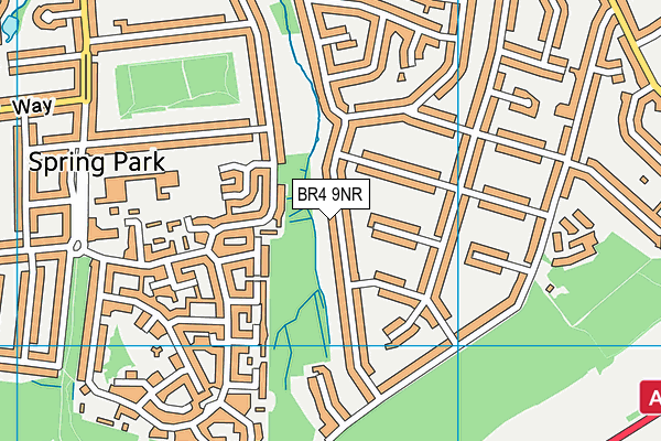 BR4 9NR map - OS VectorMap District (Ordnance Survey)
