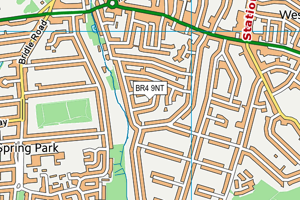 BR4 9NT map - OS VectorMap District (Ordnance Survey)