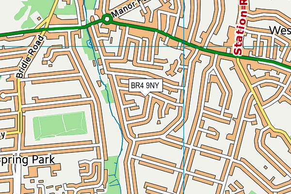 BR4 9NY map - OS VectorMap District (Ordnance Survey)