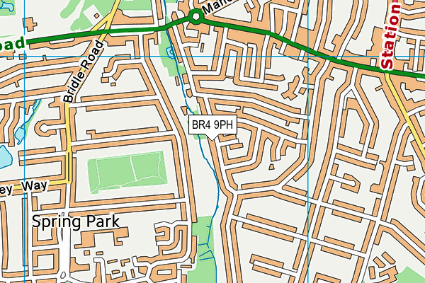 BR4 9PH map - OS VectorMap District (Ordnance Survey)