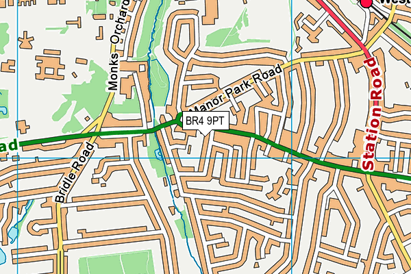 BR4 9PT map - OS VectorMap District (Ordnance Survey)