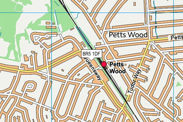 Oakley Fitness (Petts Wood) map (BR5 1DF) - OS VectorMap District (Ordnance Survey)