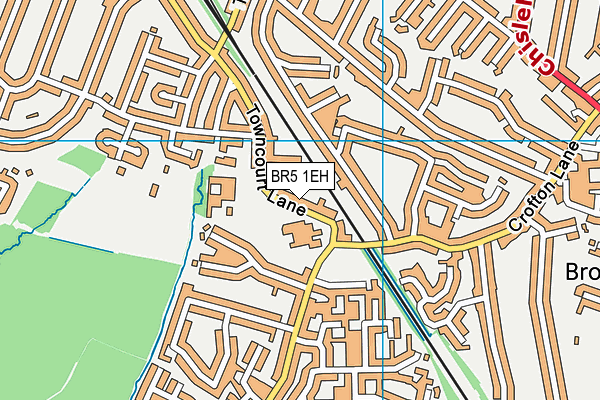 BR5 1EH map - OS VectorMap District (Ordnance Survey)