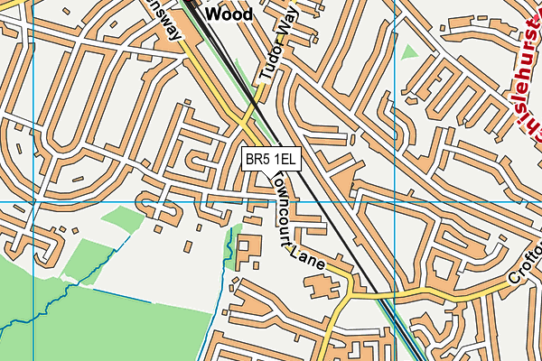 Crofton Junior School map (BR5 1EL) - OS VectorMap District (Ordnance Survey)