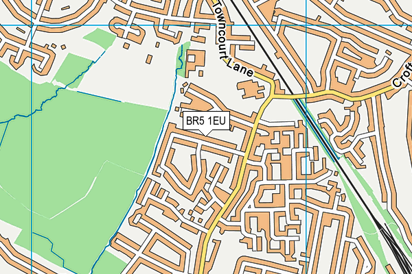 BR5 1EU map - OS VectorMap District (Ordnance Survey)