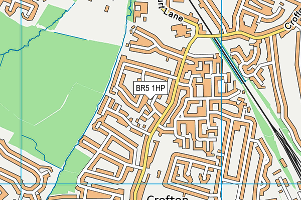BR5 1HP map - OS VectorMap District (Ordnance Survey)