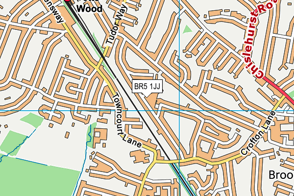 BR5 1JJ map - OS VectorMap District (Ordnance Survey)