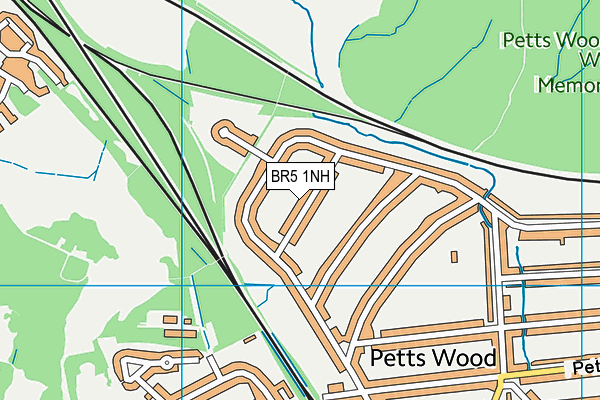 BR5 1NH map - OS VectorMap District (Ordnance Survey)