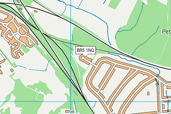BR5 1NQ map - OS VectorMap District (Ordnance Survey)