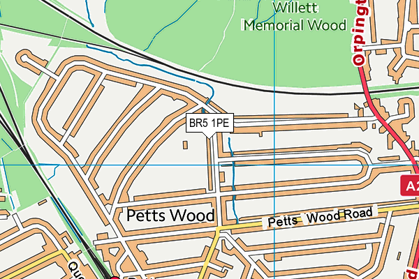 Willett Recreation Ground map (BR5 1PE) - OS VectorMap District (Ordnance Survey)